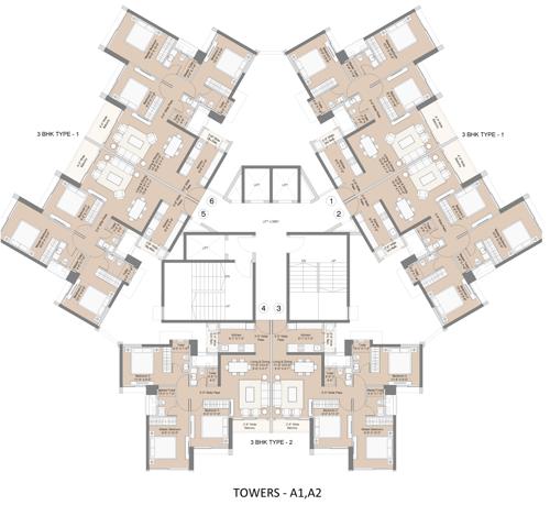  beach-residences-2 Building A Cluster Plan from 1st to 22th Floor
