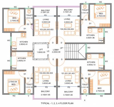  durgade-heights Durgade Heights Building A Cluster Plan