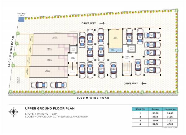  valencia-riverside-apartment Wing A Cluster Plan for ground Floor