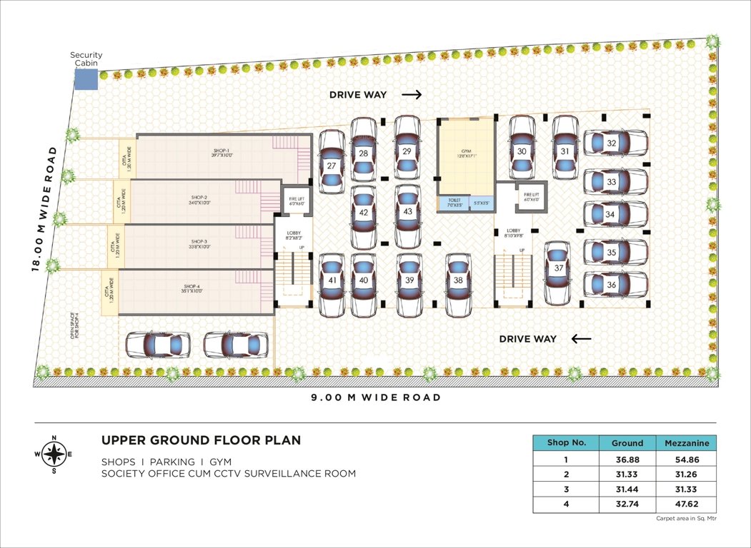  valencia riverside apartment Wing A Cluster Plan for ground Floor
