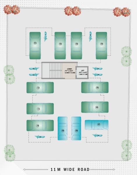  shreeji-aura Shreeji Aura Cluster Plan