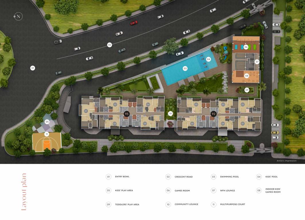  crown towers Layout Plan