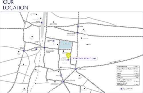  anandam-world-city-tower-g-and-n Location Plan