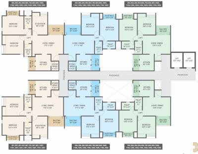  krisala-41-cosmo E Building Cluster Plan
