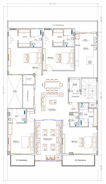  homes-4 CRS Homes 4 Cluster Plan For 2nd Floor