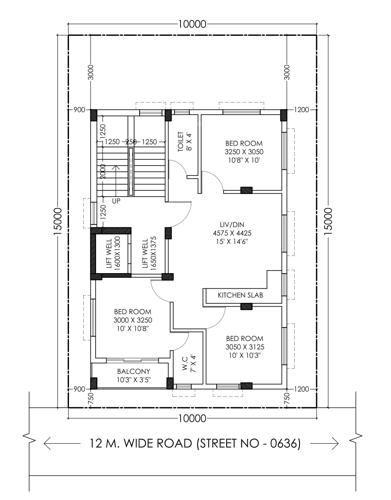  diganta-individual-project Diganta Individual Project Cluster Plan from 1st to 4th Floor