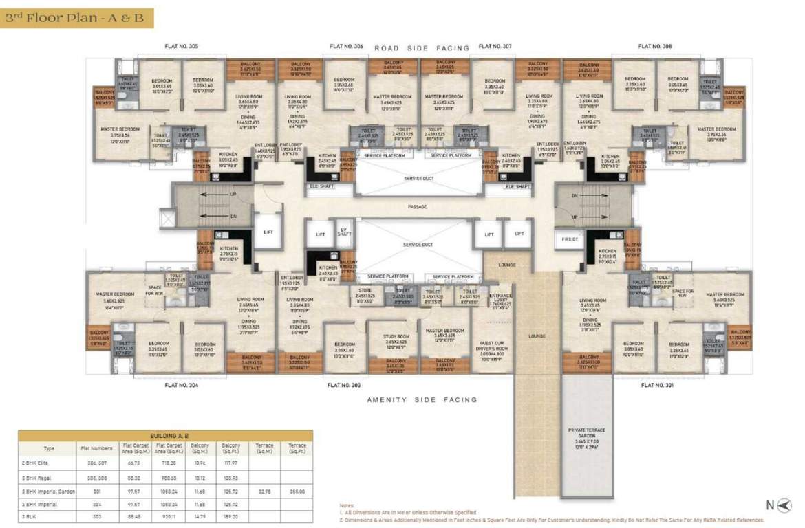  life republic aros phase 1 Building A And B Cluster Plan for 3rd Floor