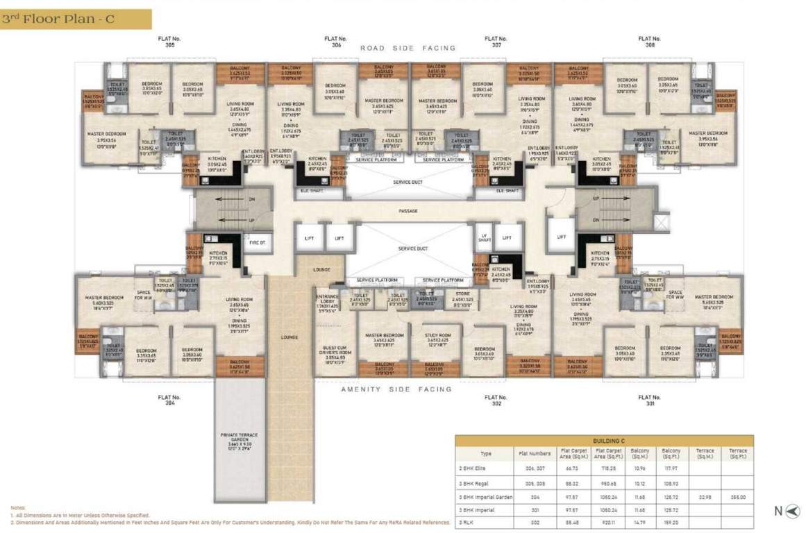  life republic aros phase 1 Building C Cluster Plan for 3rd Floor