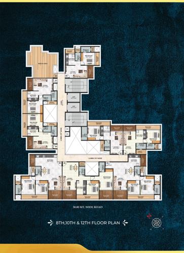  astha-avana Astha Avana Cluster Plan for 8th, 10th & 12th Floor