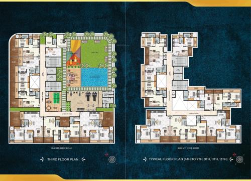  astha-avana Astha Avana Cluster Plan from 3rd to 13th Floor