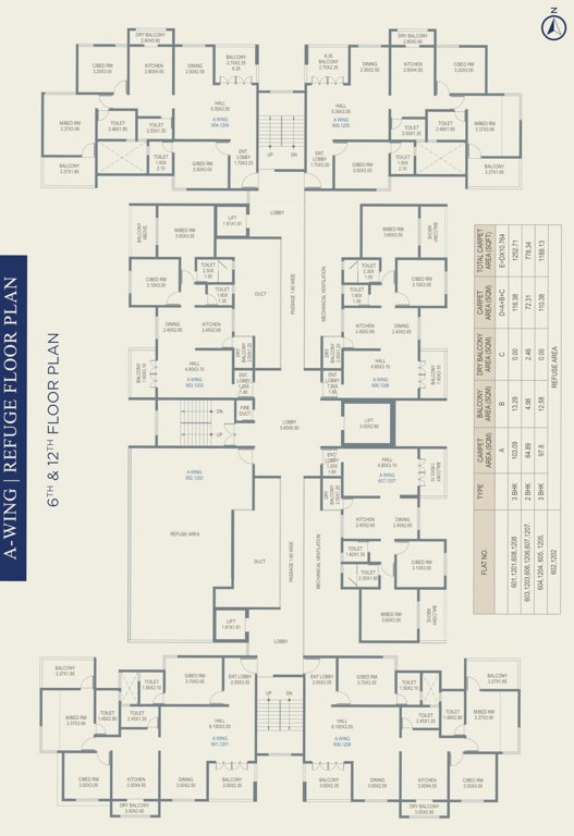  laxmi empire A Cluster Plan For 6th & 12th Floor