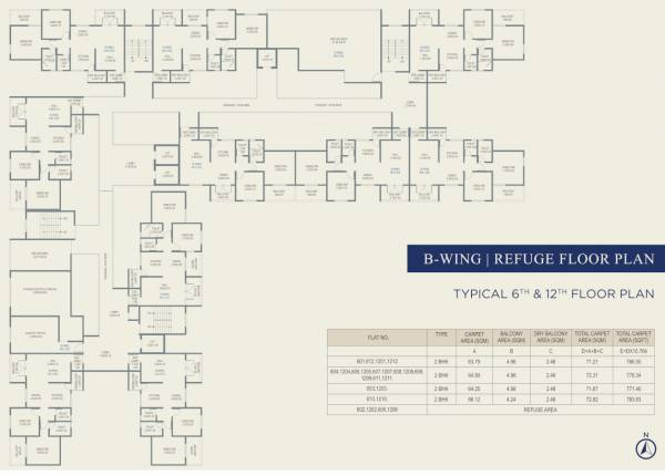  laxmi-empire B Cluster Plan For 6th & 12th Floor
