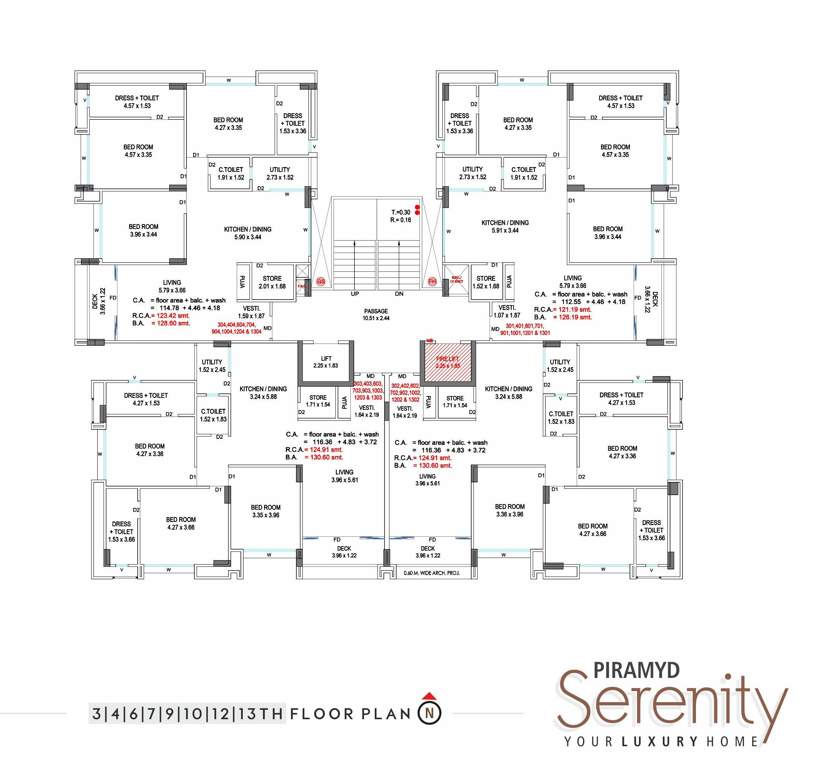  serenity Serenity Cluster Plan for 3, 4, 7, 8, 9, 10,12 And 13