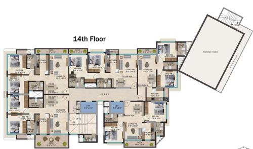  gracia Gracia Cluster Plan for 14th Floor