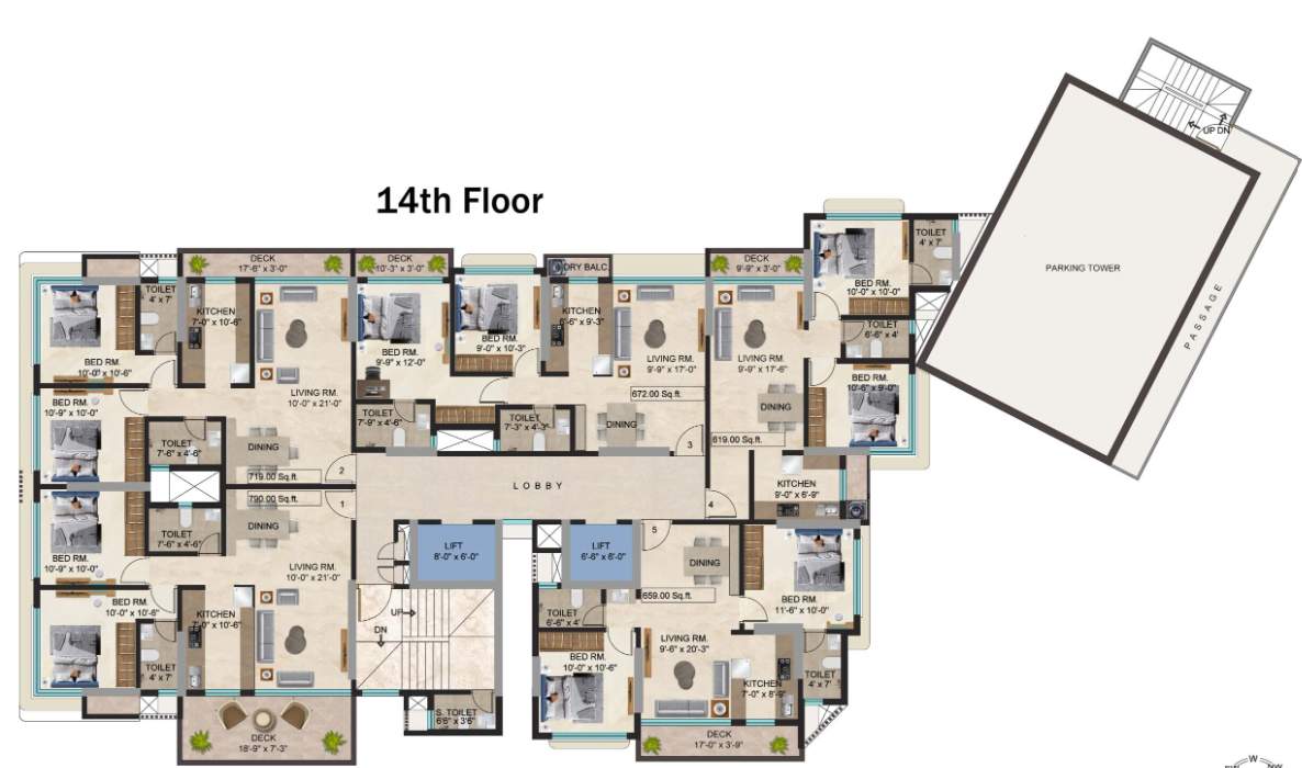  gracia Gracia Cluster Plan for 14th Floor