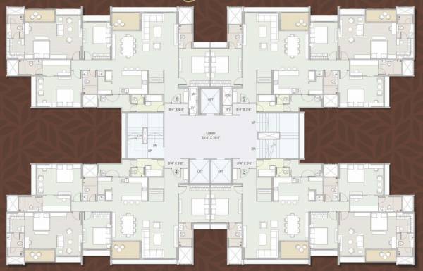 Block A & C Cluster Plan For Typical Floor ambrosia Block A & C Cluster Plan For Typical Floor