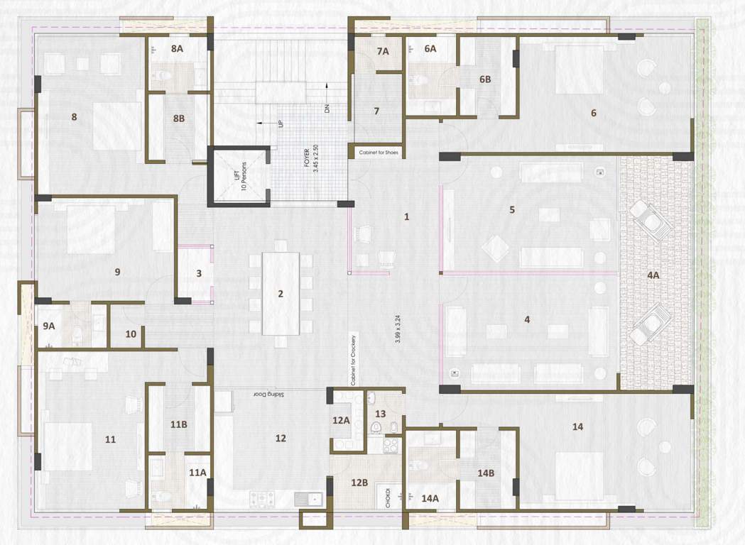  shalin shashwat Shalin Shashwat Cluster Plan from 1st to 5th Floor
