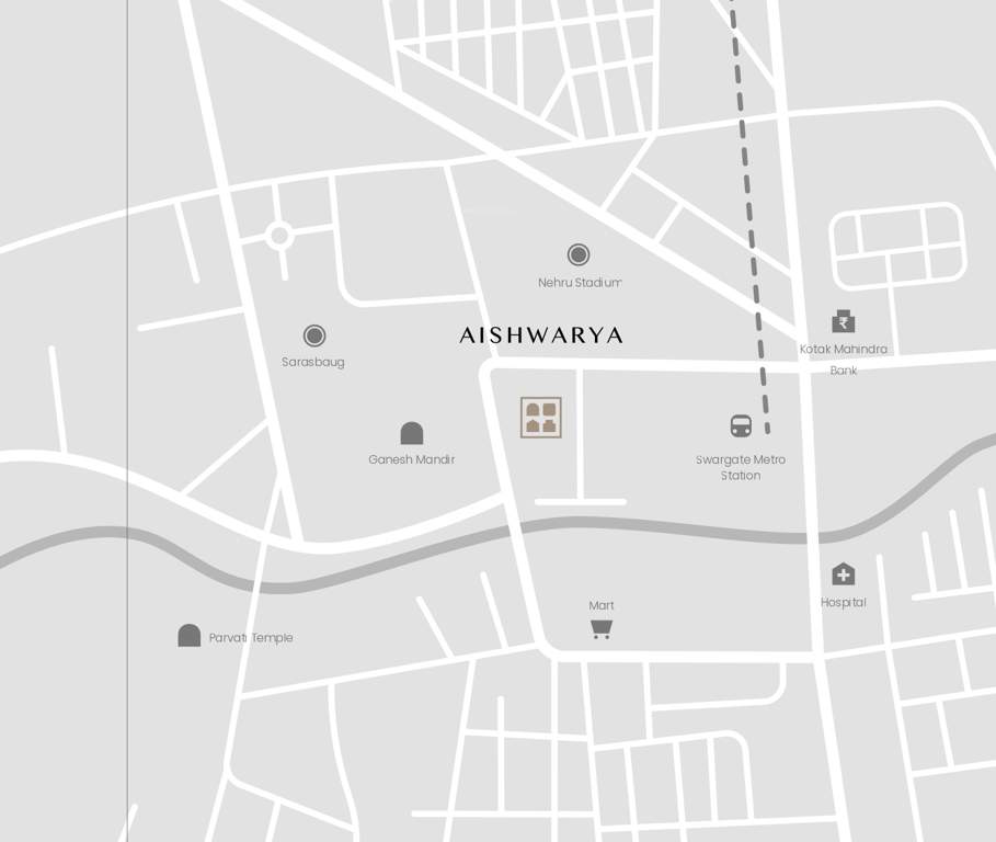  aishwarya sahakari gruharachna sanstha maryadit Location Plan