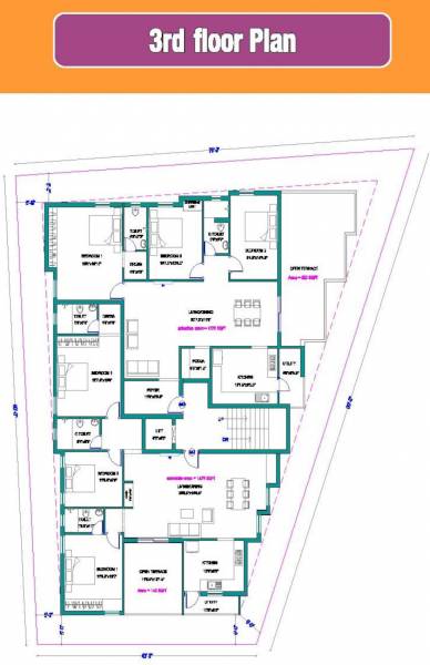  kamal-flats Kamal Flats Cluster Plan for 3rd Floor