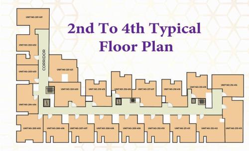  summer-garden Summer Garden Cluster Plan from 2nd to 4th Floor