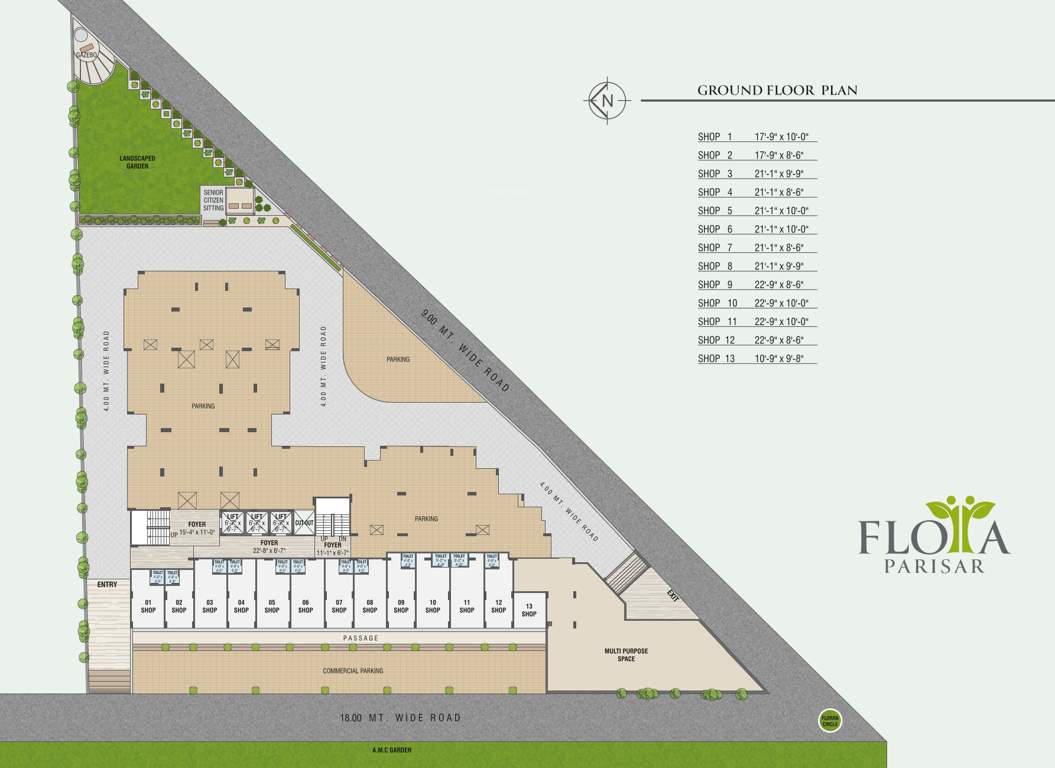 florra parisar Florra Parisar Cluster Plan For Ground Floor