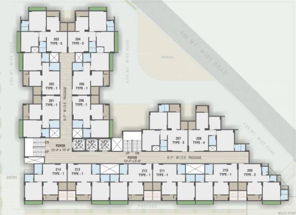 florra-parisar Florra Parisar Cluster Plan For Typical Floor