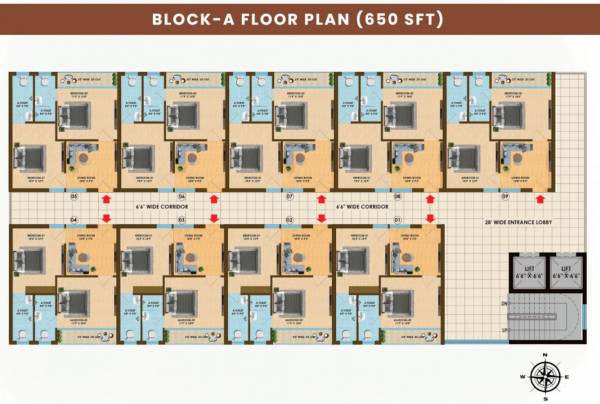  shrinivasa-temple-town Block A Cluster Plan