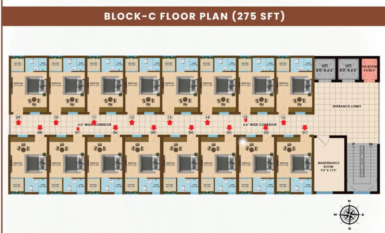  shrinivasa temple town Block C Cluster Plan
