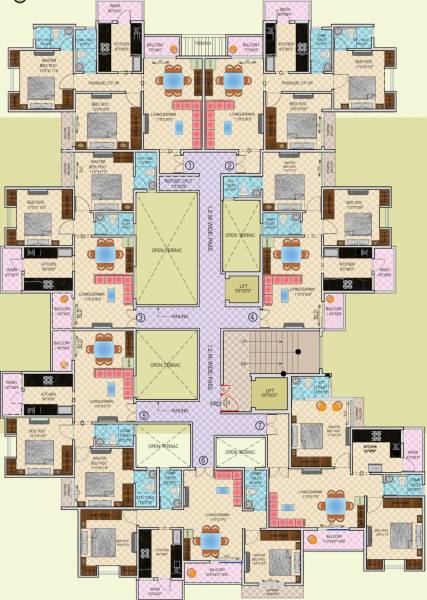  oasis-dream Oasis Dream Cluster Plan For Typical Floor Plan