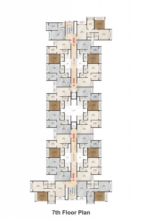  platina Wing A & Wing B Cluster Plan