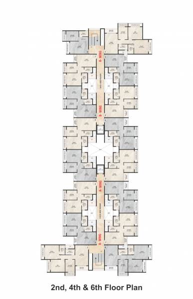  platina Wing A & Wing B Cluster Plan