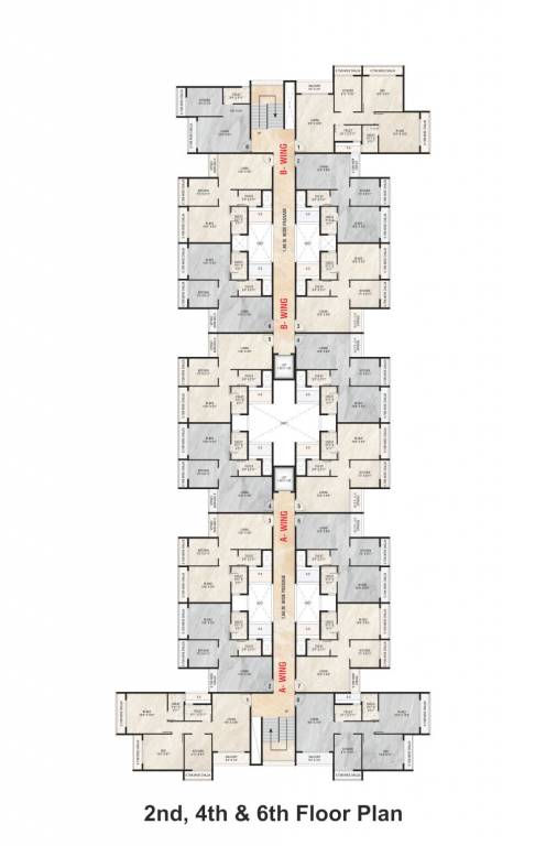  platina Wing A & Wing B Cluster Plan
