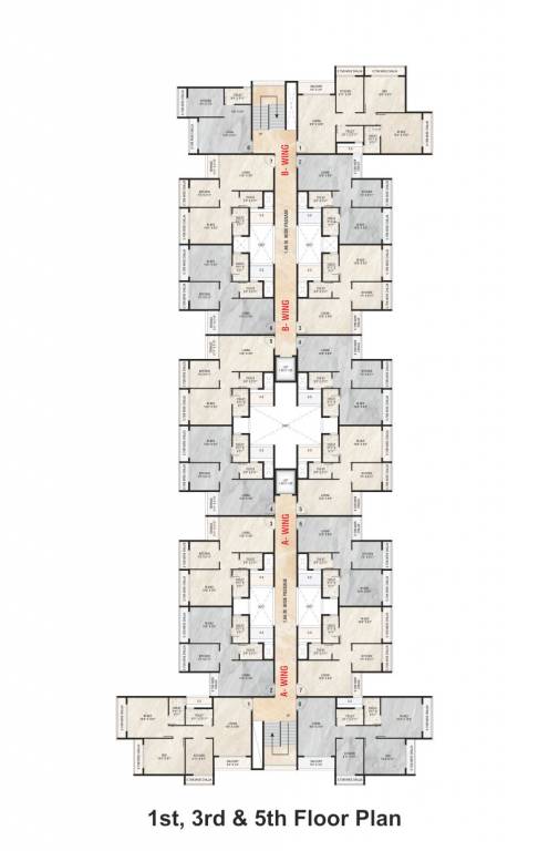  platina Wing A & Wing B Cluster Plan