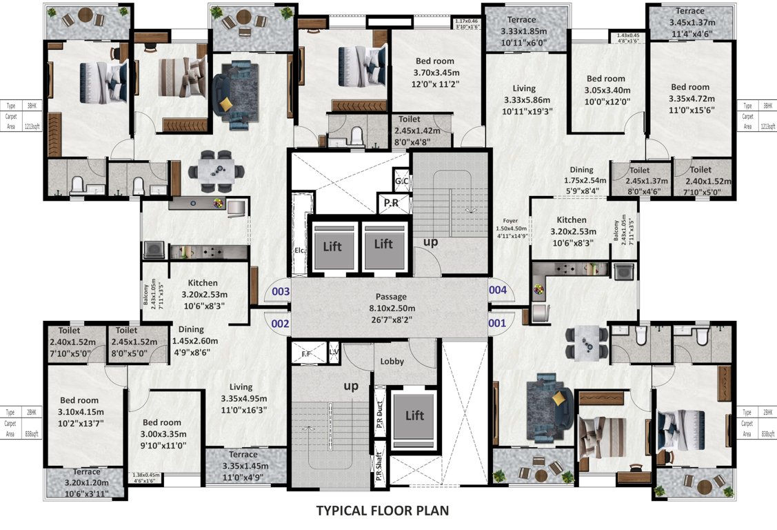  equinox i Bldg 2F Cluster Plan from 1st to 24th Floor