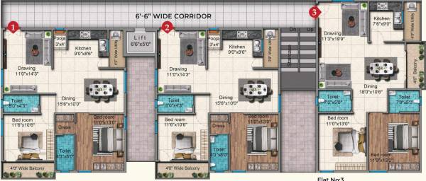  anvi Anvi Cluster Plan For Typical Floor Plan