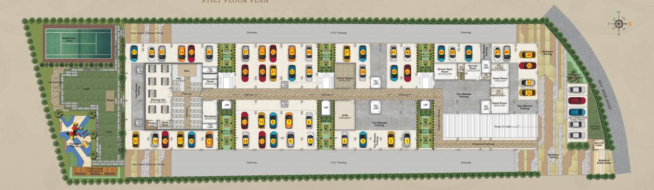  bai residency Krishna Bai Residency Cluster Plan
