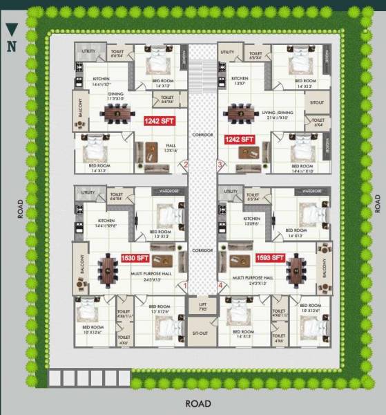  navya-castle Navya Castle Cluster Plan