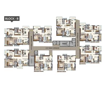  skyvert Block B Cluster Plan for Typical Floor
