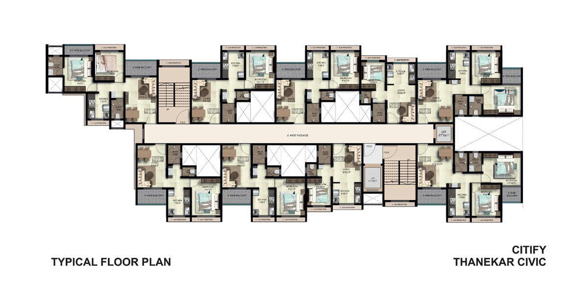 civic A Wing Vistara Cluster Plan