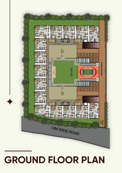  krishna-kunj-central-courtyard Krishna Kunj Central Courtyard Cluster Plan
