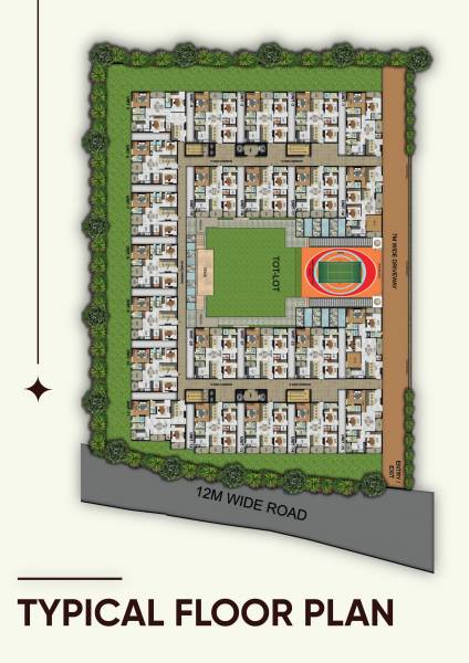  krishna-kunj-central-courtyard Krishna Kunj Central Courtyard Cluster Plan
