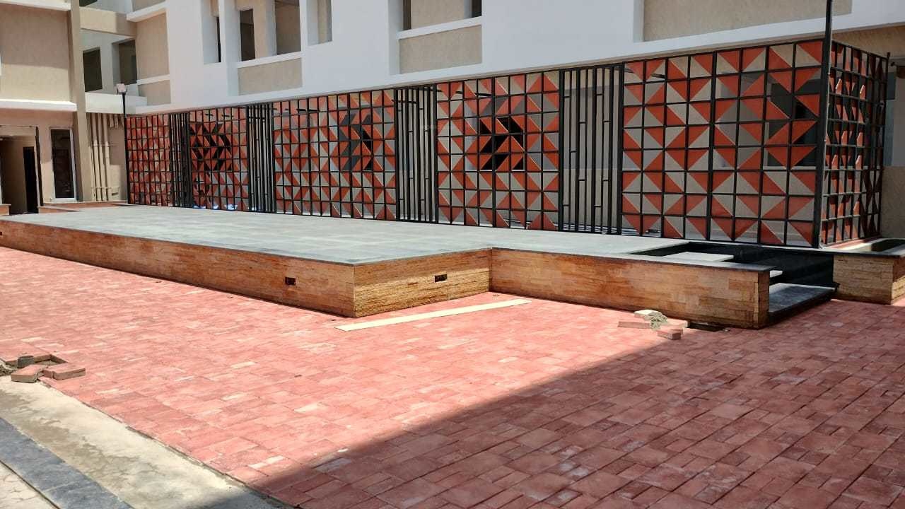  krishna kunj central courtyard Krishna Kunj Central Courtyard Construction Status May 24