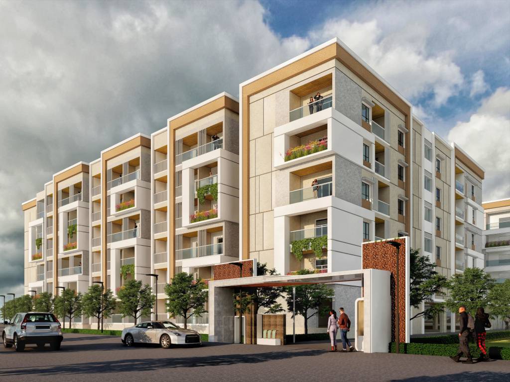  krishna kunj central courtyard Elevation