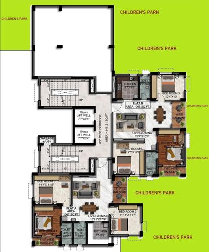  jai-vignaharta-chsl Jai Vignaharta CHSL Cluster Plan for 2nd Floor