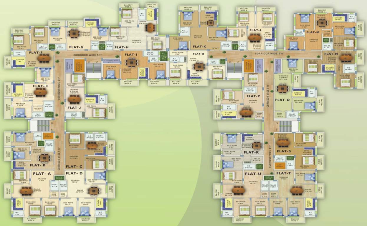  torulata society Torulata Society Cluster Plan from 1st to 9th Floor