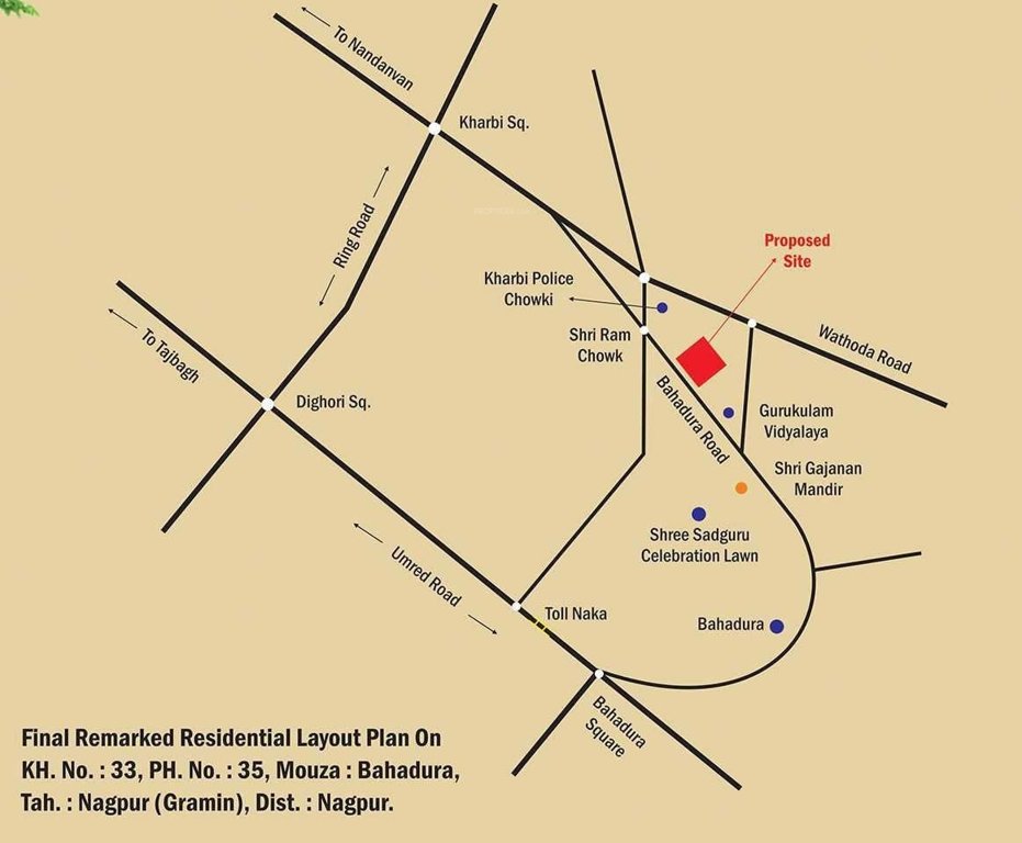  radha nagri Location Plan