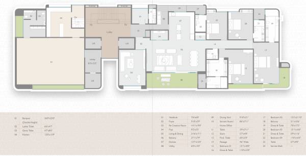Tower D Cluster Plan From 1st To 2nd Floor bellissimo-4 Tower D Cluster Plan From 1st To 2nd Floor