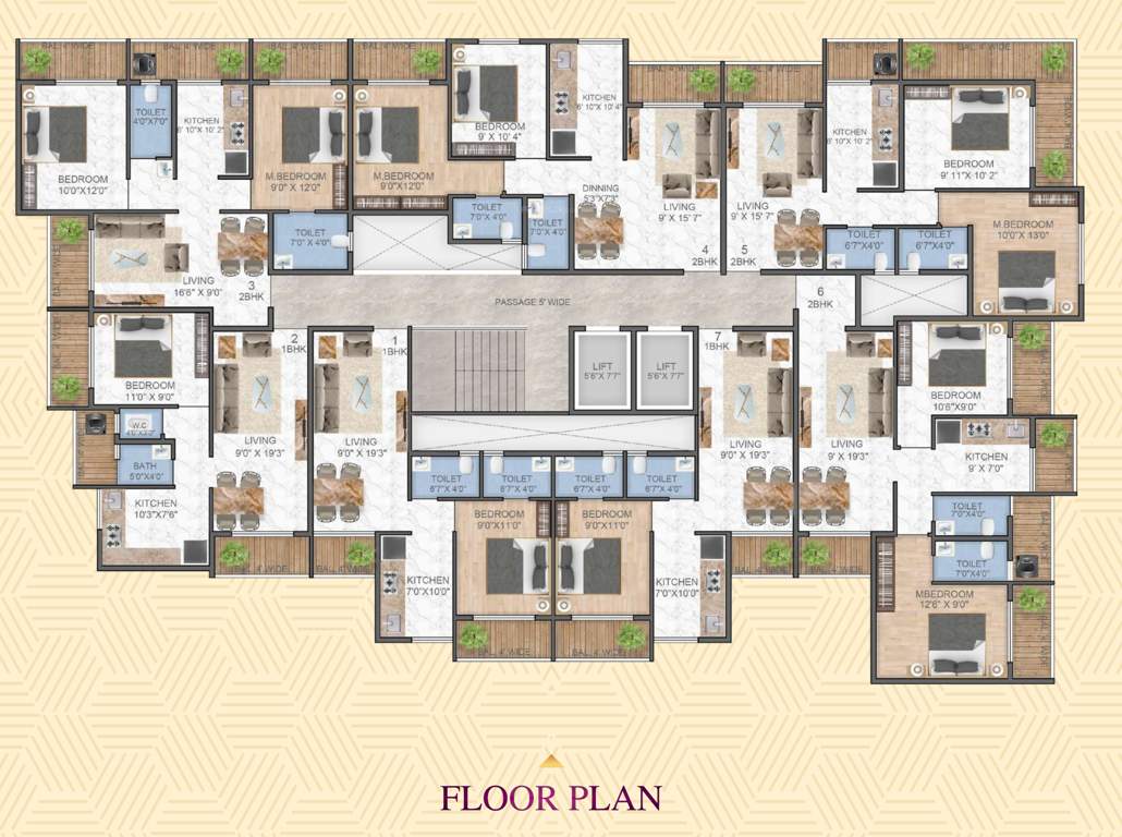  kutir Kutir Cluster Plan