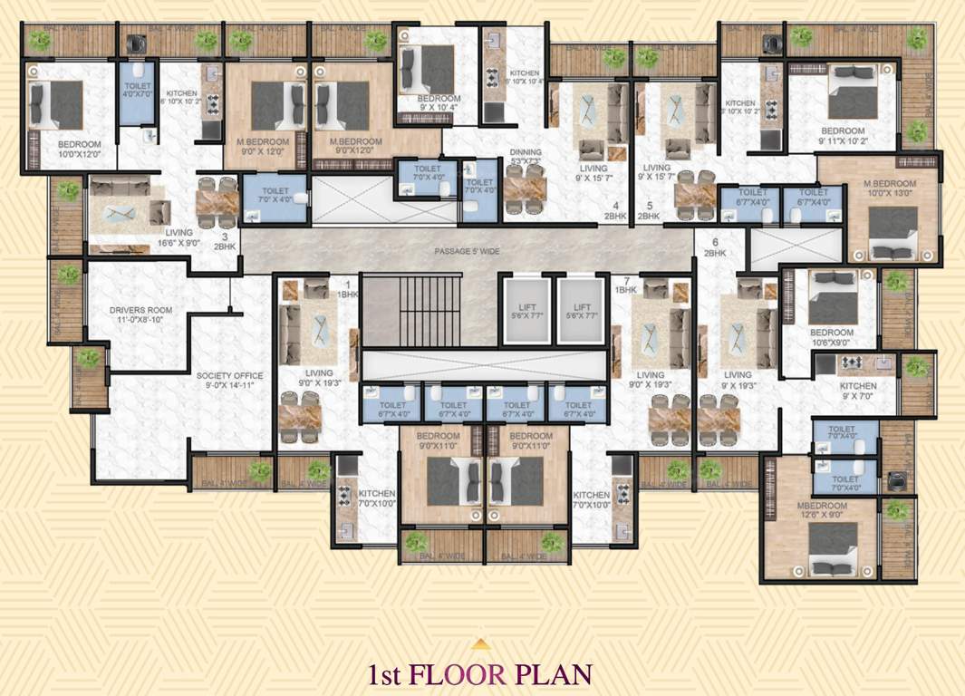  kutir Kutir Cluster Plan