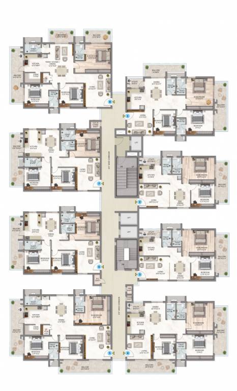 hill side Hill Side Cluster Plan